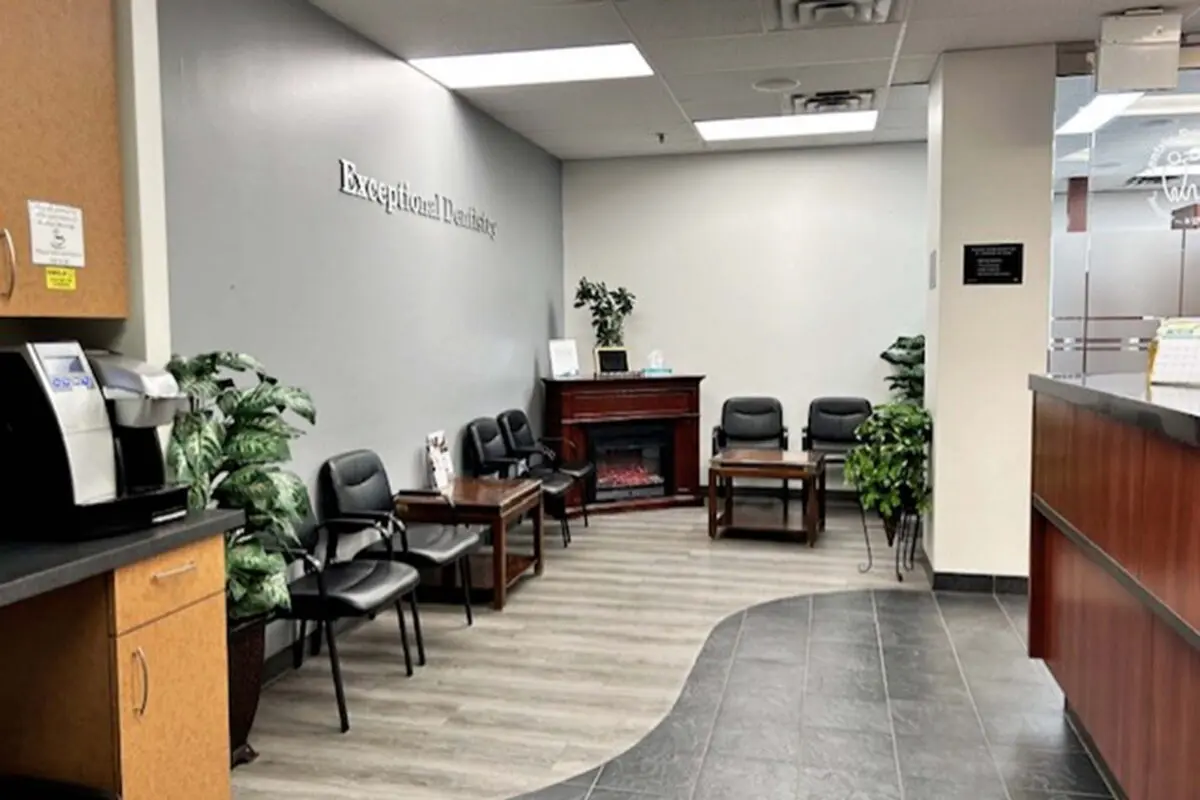 Inside Dentrix Dental Care reception